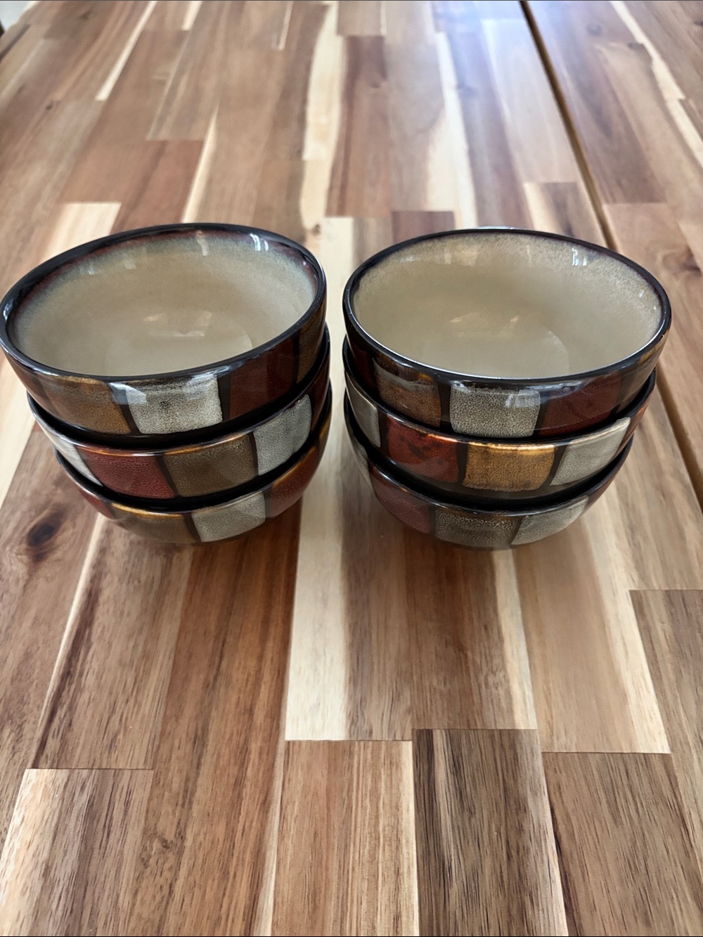 Pfaltzgraff Taos Earth Tone Stoneware Bowls Set of 6